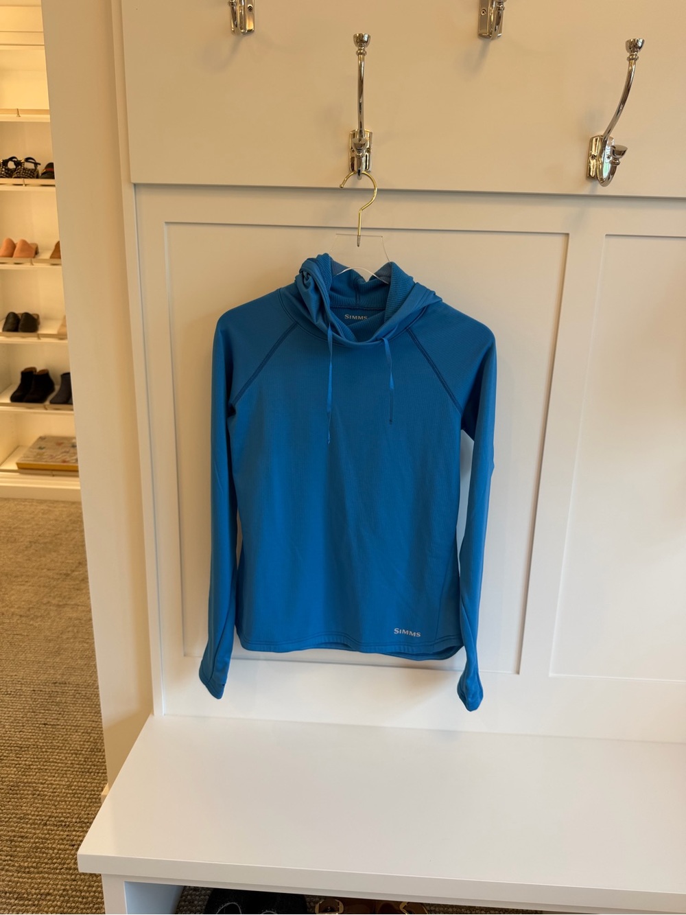 Simms Blue Women's Performance Sun Hoodie